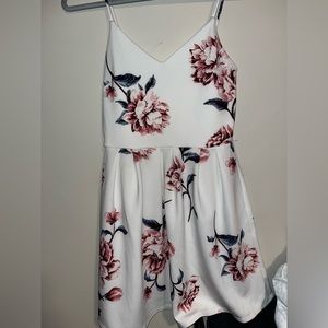 White floral dress